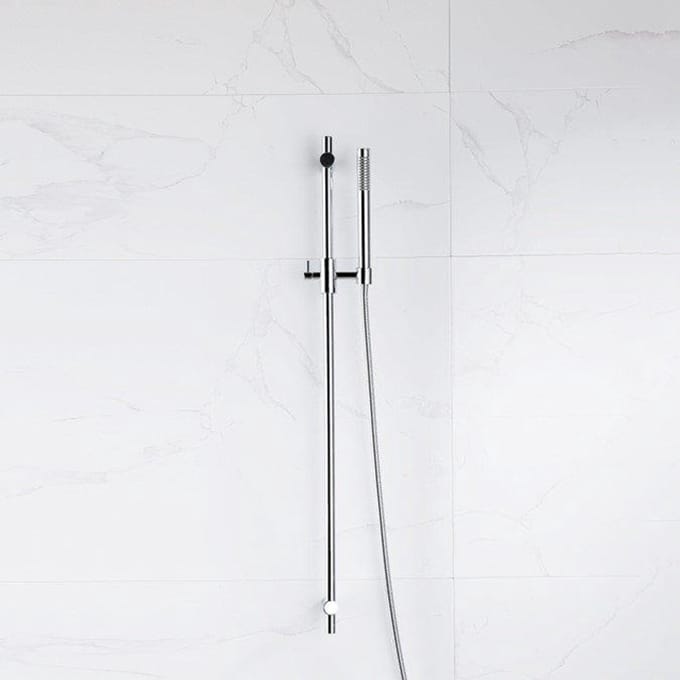 FugaFlow Eccelente Acces glijstangset met staafhanddouche, metalen doucheslang chroom