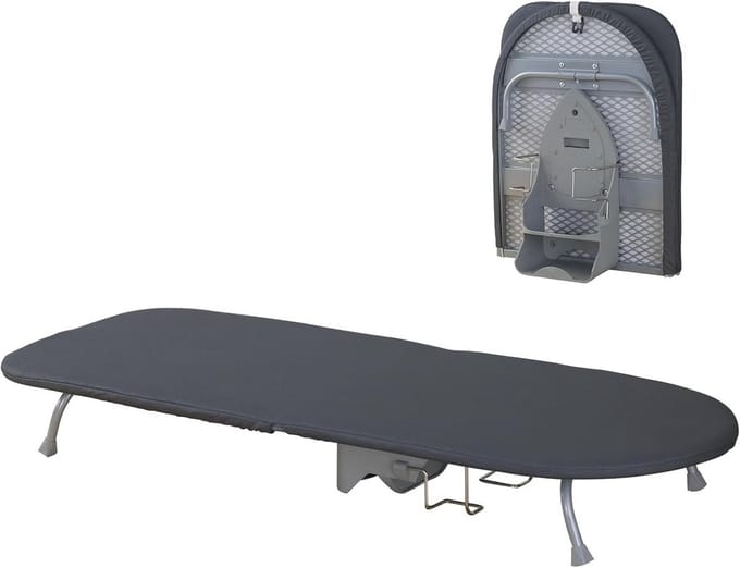 Inklapbare Mini Strijkplank - Compacte Tafelstrijkplank met Opbergbaar Strijkijzer