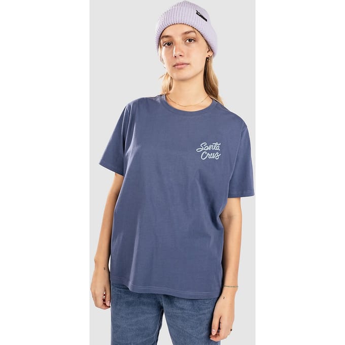 Santa Cruz Love Script Back T-Shirt blauw