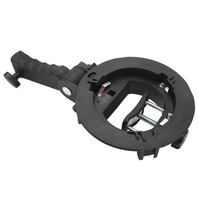 S Type Beugel Flexibel met voor Bowens Mount Flexibele Kantelcontrole Grote Handgreep S Type Beugel black