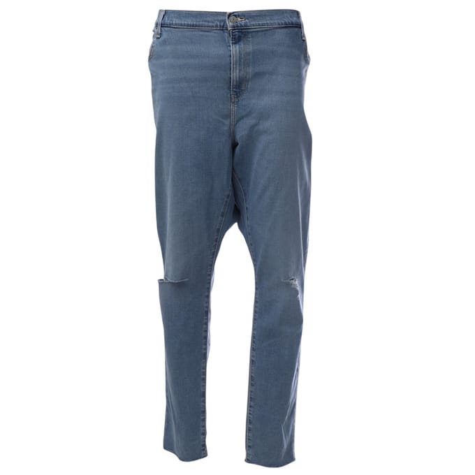 Levis Heren 721 Skinny-jeans met hoge taille (Blauw)