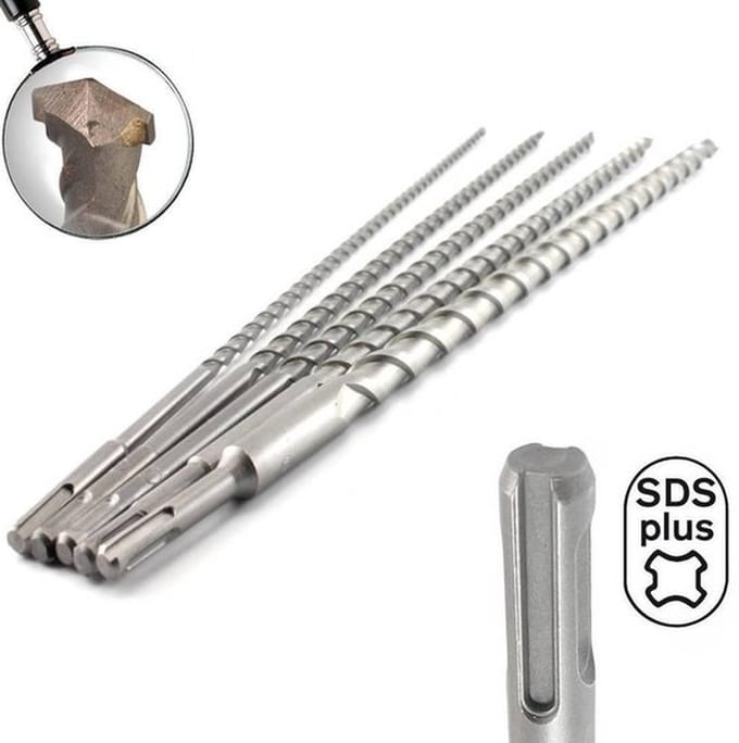 Hofftech SDS+ Borenset - Beton, Steen en Natuursteen - 600 mm - Ø 10-20 mm - 5-delig
