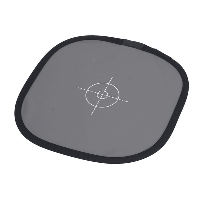 Camera Focus Board 30CM 18 procent Belichting Grijs Reflectievermogen Reflector Dubbelzijdig Opvouwbaar met Draagtas gray