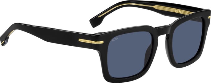 Hugo Boss Boss 1625/S Rechthoekig Acetaat Heren Zonnebril