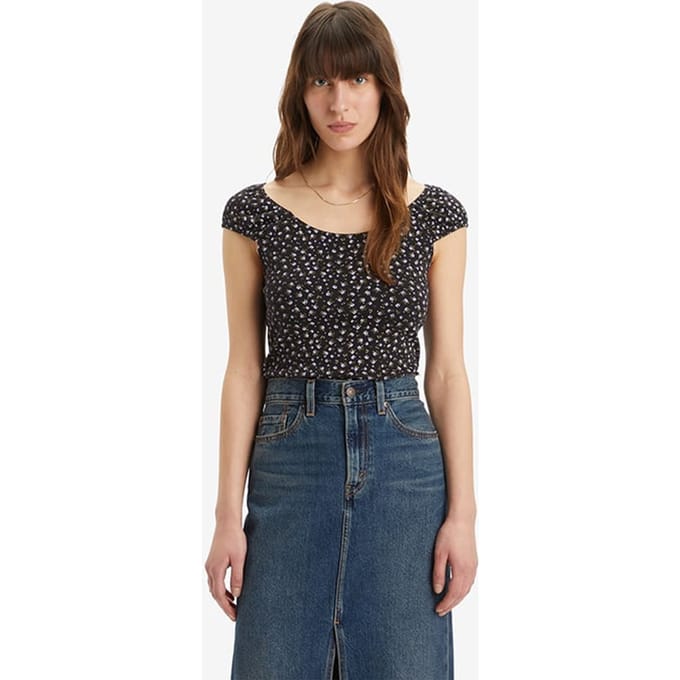 Levi's Lucille Blouse Black Taglia: S | Magliette intime Outlet | Donna | Nero