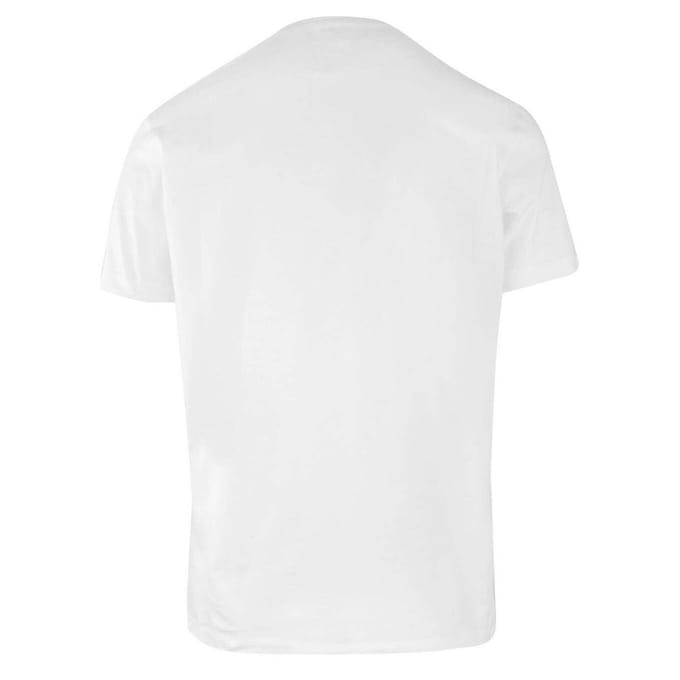 Dsquared2 Brothers Fading Logo Wit T-shirt