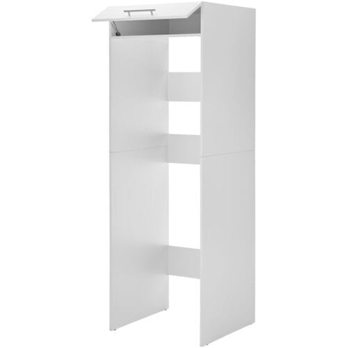 Wasmachine kast - Wasmachine kast en droger kast - Wasmachine ombouw - Houten wasmachine meubel - Wit