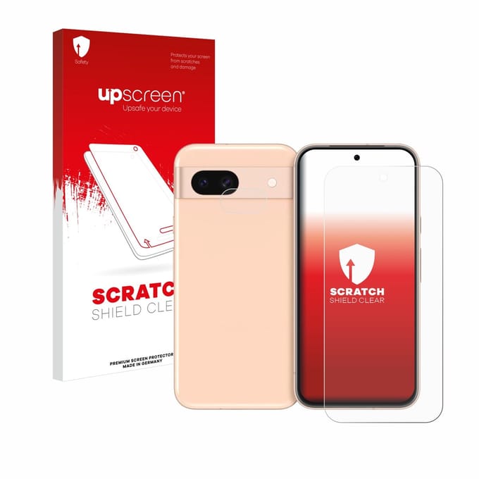 upscreen - Screenprotector voor Google Pixel 8a (Voor+Camera) - Folie Beschermfolie transparant