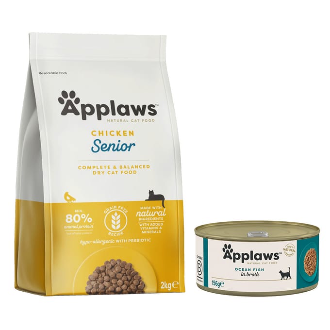 Applaws graanvrij Senior - Kip - Kattenvoer - 2 kg
