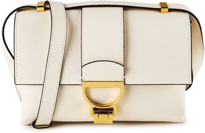 COCCINELLE Leren schoudertas Arlettis Handbag Pearl crème