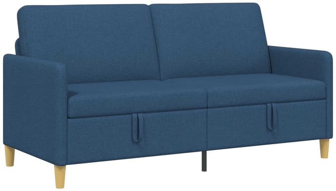 vidaXL - Sofa - met - Opbergruimte - Blauw - 172 - x - 78 - x - 87 - cm - Polyester