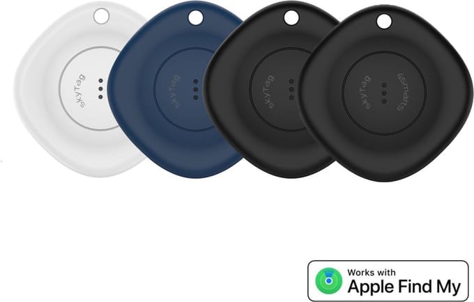4smarts SkyTag Bluetooth Tracker 4-Pack (Zwart/Wit/Blauw)