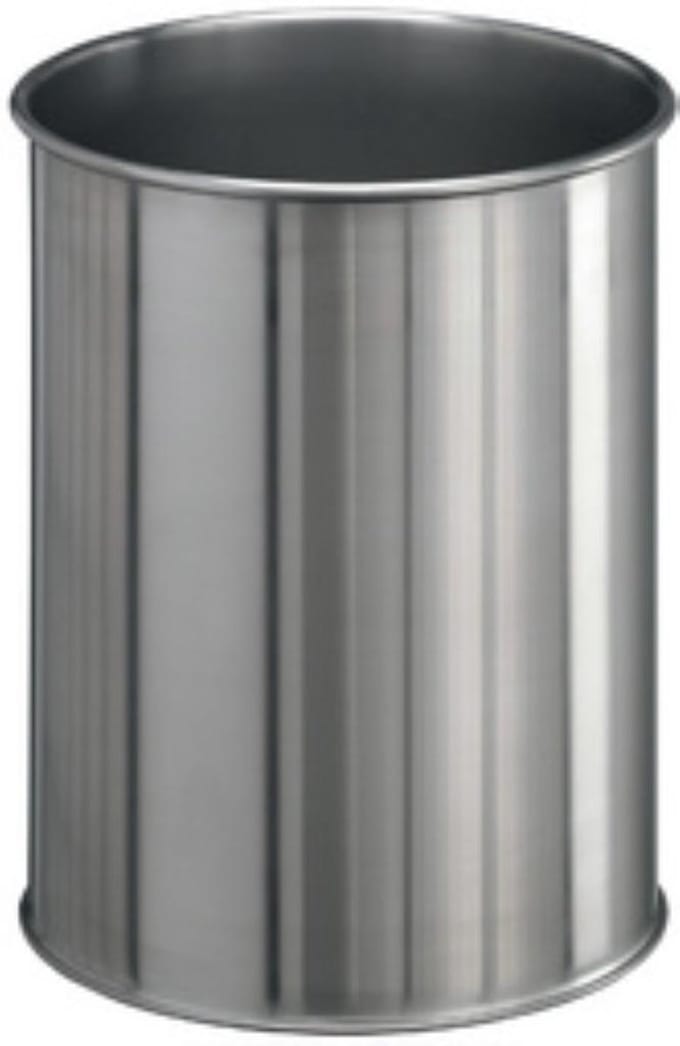 Papierbak Durable 3372 23 15liter Rond Rvs