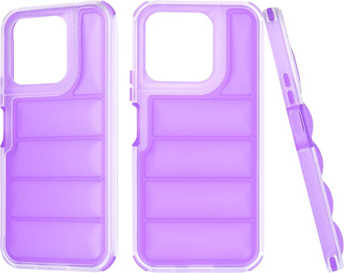 Hoesje geschikt voor HONOR X8b - Techsuit Wave Shield Shockproof Hard Case Back Cover - Paars