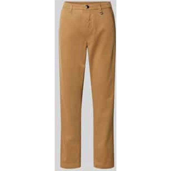 Chino met labeldetail, model 'CHINO TURN UP'
