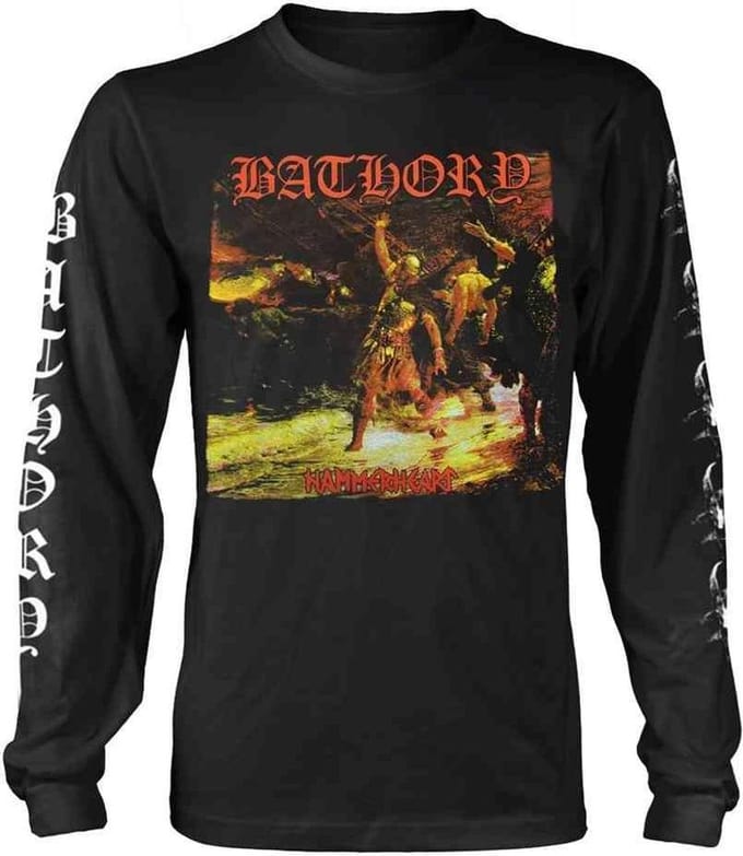 Bathory Longsleeve shirt -M- Hammerheart Zwart