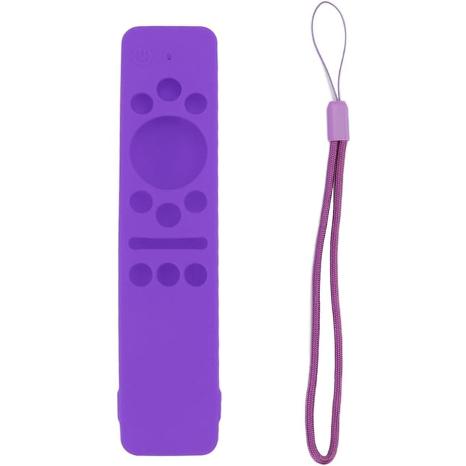 Coque de protection en silicone pour télécommande Samsung Smart TV BN59 01259E 1259B 1312A 1312B violet