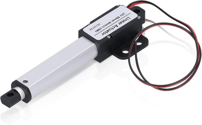 Mini elektrische lineaire actuator 50 mm 12V DC met interne eindschakelaar