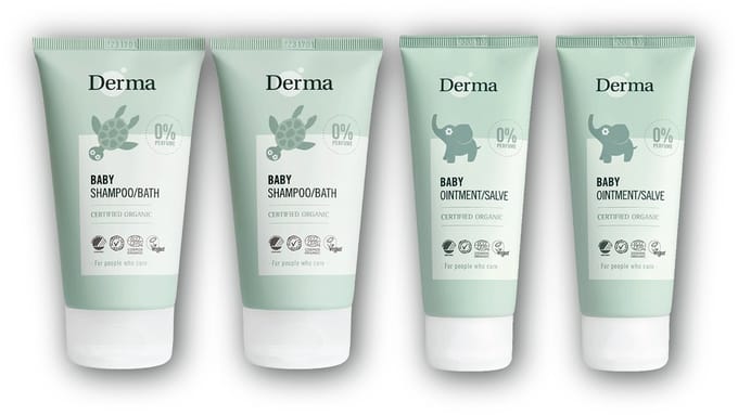 Derma Baby pakket - 2 x shampoo & lichaam + 2 x billenzalf