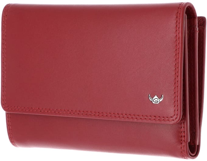 Golden Head Leren portemonnee Polo RFID Protect Damenbörse 2829 Rot donkerrood