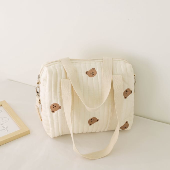 Il Bambini - Luiertas - Mombag - Schoudertas - Verzorgingstas - Kraamcadeau - Small - Duffel - Beer