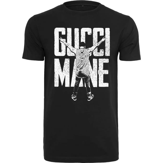 Merchcode T-shirt Gucci Mane Guwop ' Stance ' T-shirt Zwart