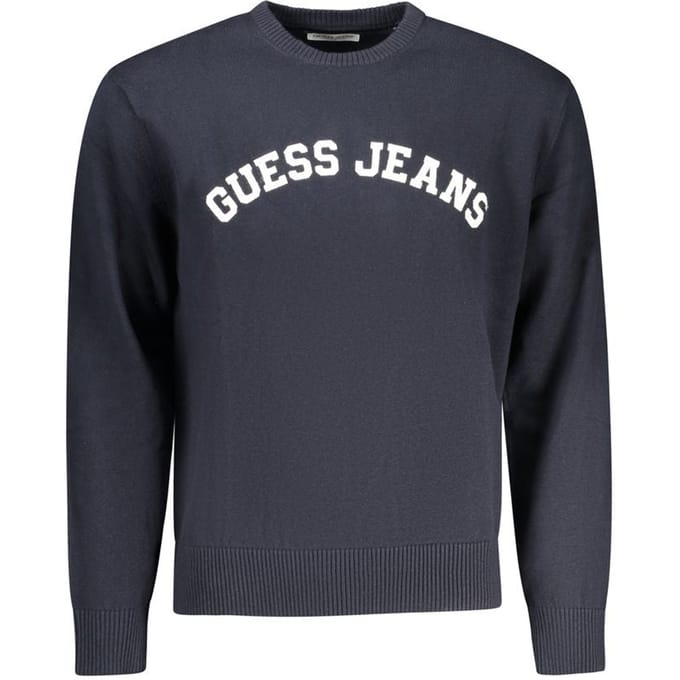 Guess Jeans Blauw Katoenen Heren Trui