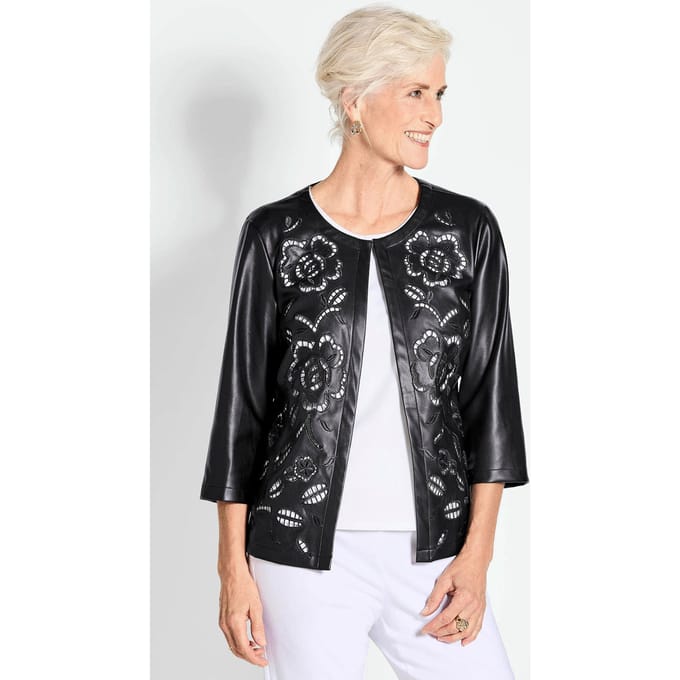 Jack in leerlook - zwart - Gr. 38 van Goldner Fashion