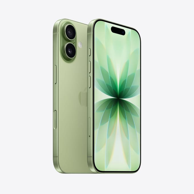 Apple iPhone 17 - SIM unique, + eSIM, 8+256 Go vert