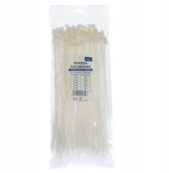 Met kabelbinders 250x7,6mm - 100 stuks