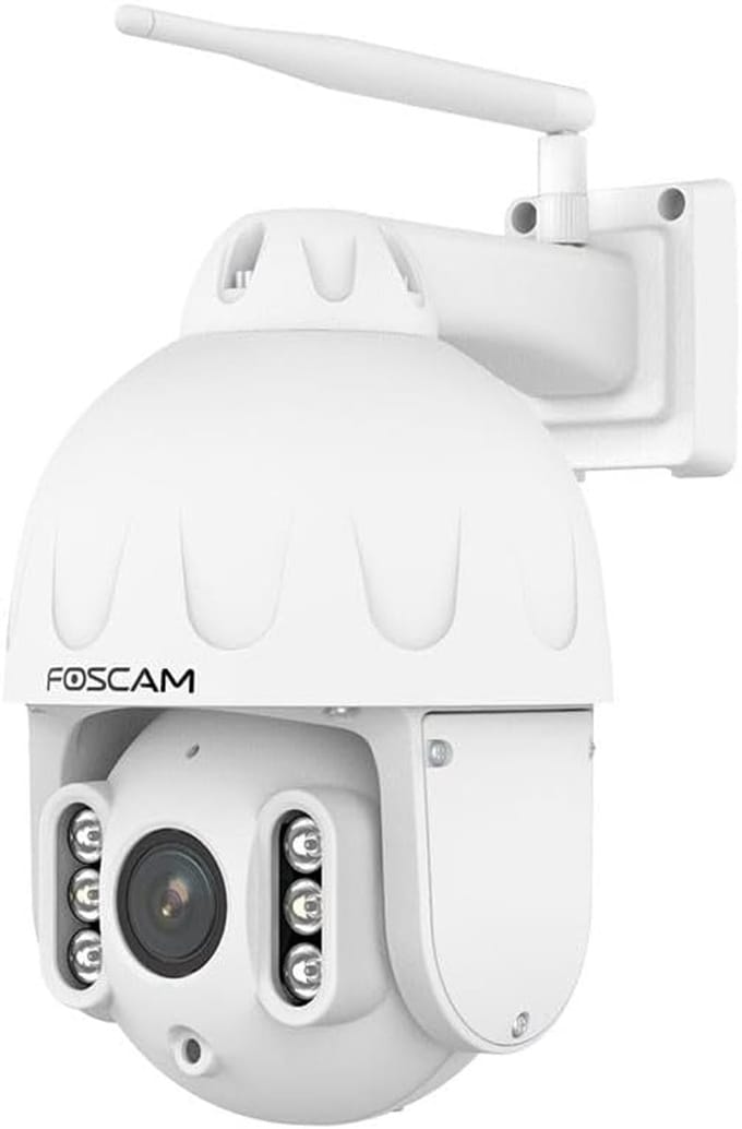 8MP Wifi PTZ Dome Buiten Camera met Slimme Tracking en Verlichting