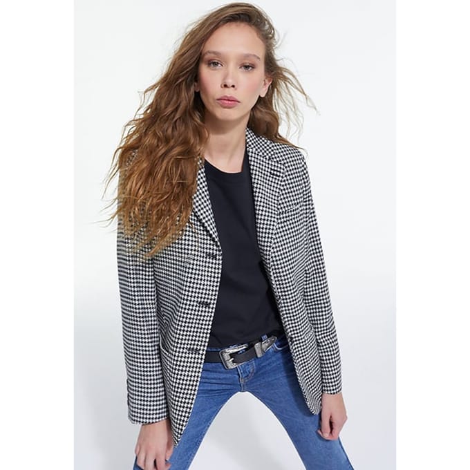 The Kooples Simple Soft Jacket Black White Taglia: 34 | Blazers Outlet | Donna | Nero