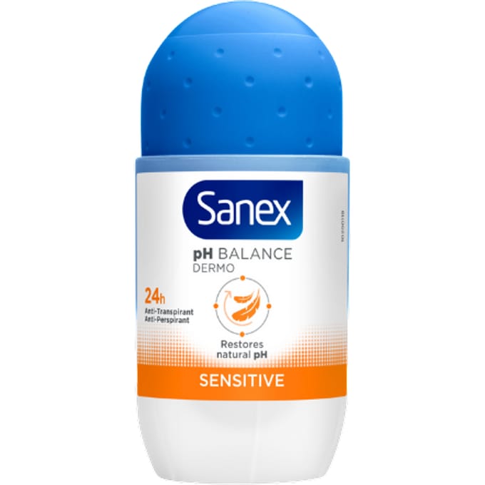 Sanex Dermo Sensitive Roll-On Deodorant - 50 ml
