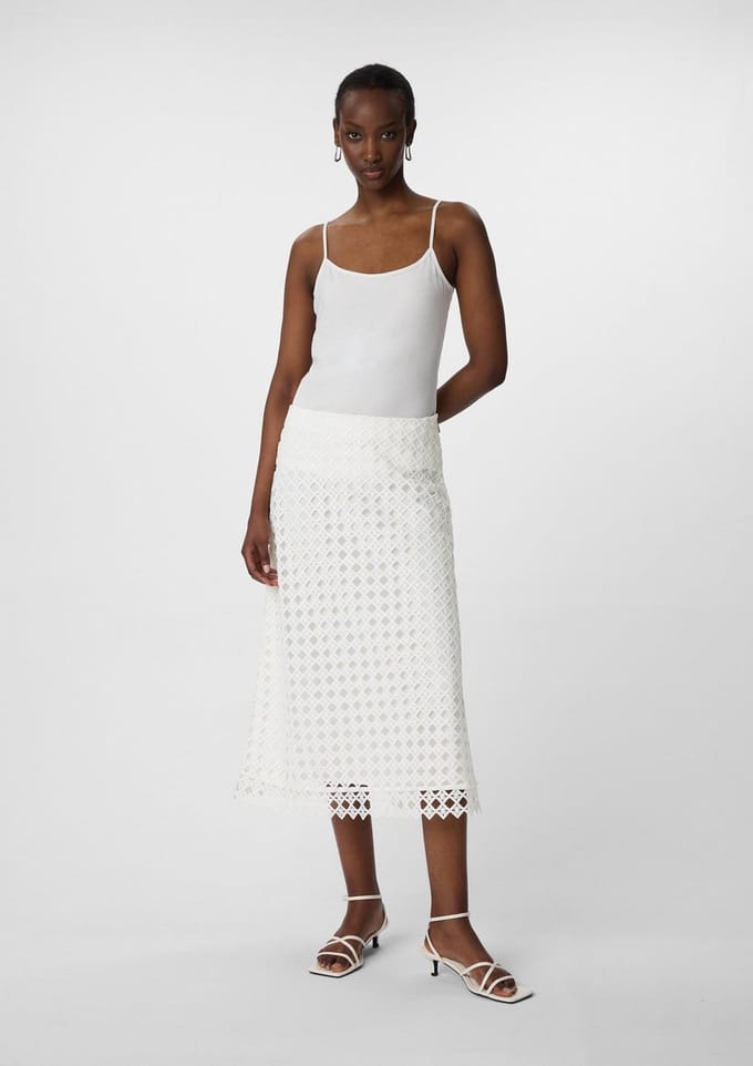 Midikleding A-lijn van kant voor dames COMMA