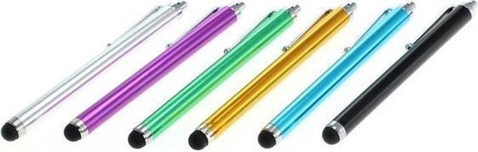 6x Soft Tip Touchscreen Stylus Multicolor ON3650