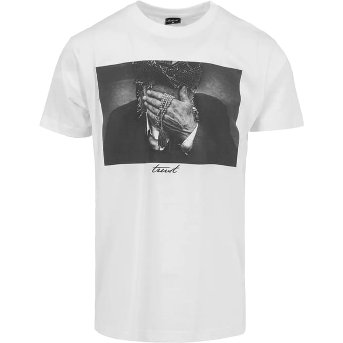 Mister Tee - Trust Heren T-shirt - M - Wit