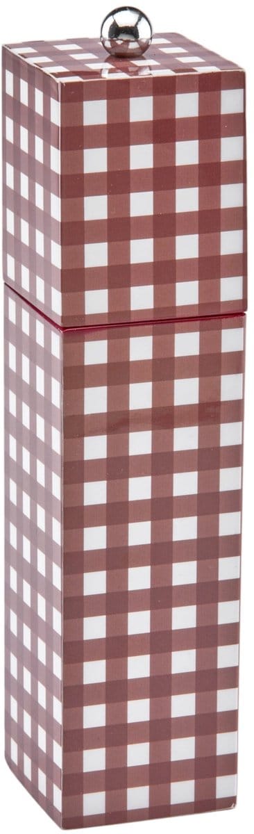 Addison Ross - Peper- en zoutmolen Gingham Cherry 22cm - Peper- en zoutmolen
