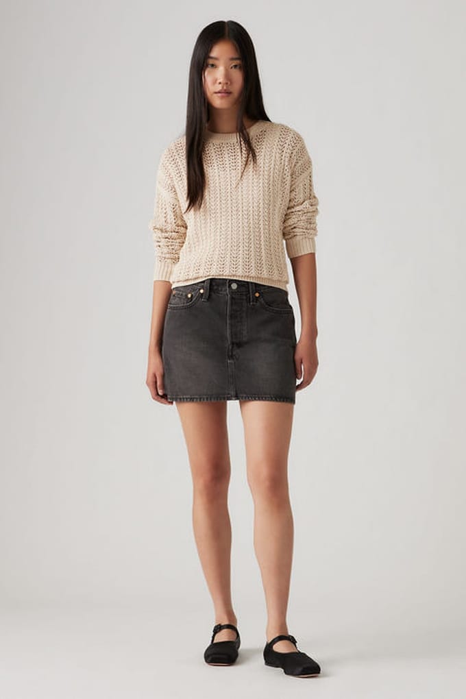 Levi's Icon Skirt Black Taglia: W25 | Minigonne Outlet | Donna | Nero