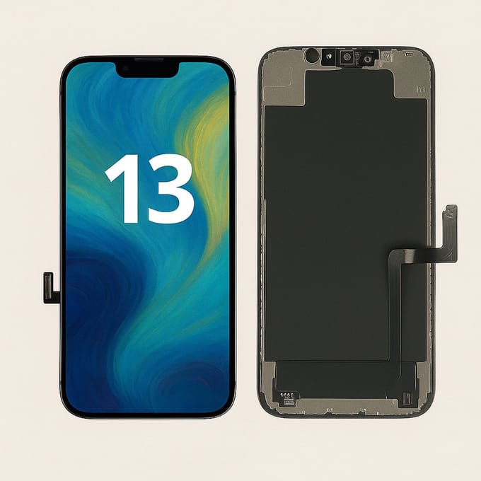 LCD Scherm Geschikt Voor IPhone 13 Met Front Camera Frame | Hoge HD+ Kwaliteit Display