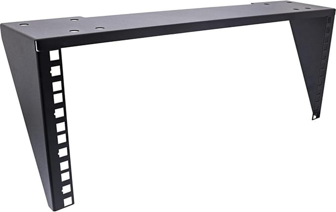 Ruimtebesparend 19" Rack voor Onderkastmontage - 4U Zwart