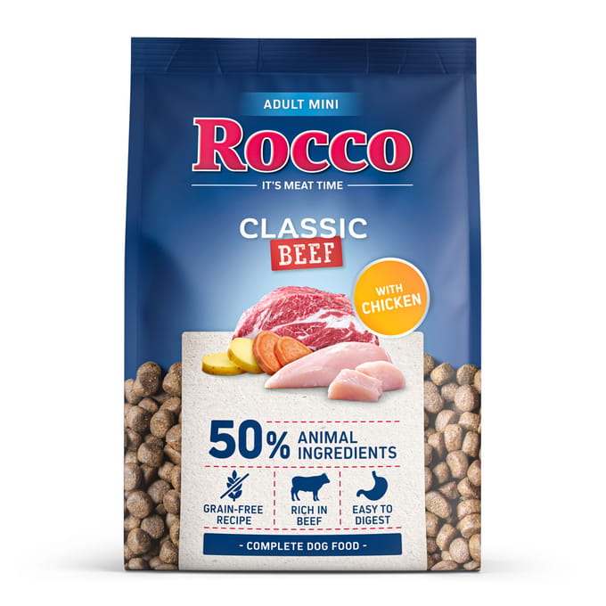 Rocco Adult MINI Classic Rundvlees met kip - Voordeelpakket 6 x 1 kg