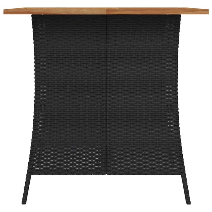 vidaXL - 5-delige - Tuinset - met - kussens - poly - rattan - zwart