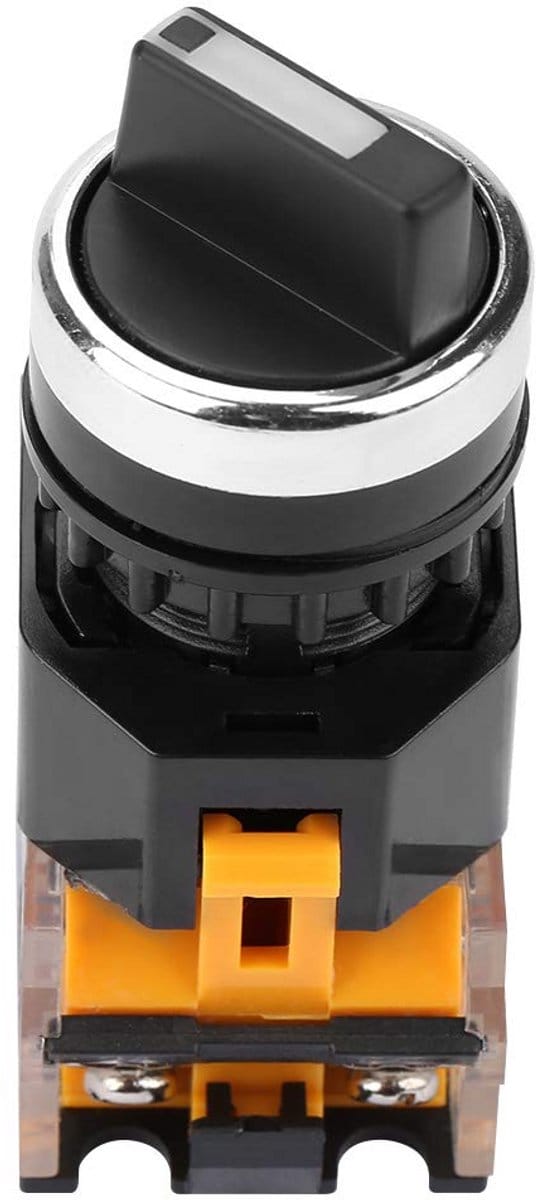 aladdien - Rotary Switch LA38 - Roterende Selector - 3 Positie Schakelaar - 22Mm Formaat - Elektromagnetische Circuit - Afstandsbediening - 2NO Main..