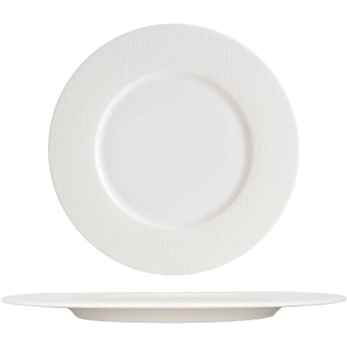 Bonna Dessertbord - Patch Neat - Porselein - 24 cm - set van 6