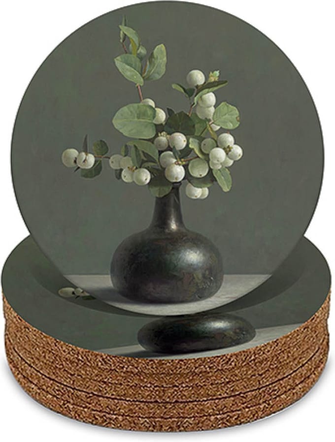 Onderzetters - Henk Helmantel - Snowberry - 6 stuks