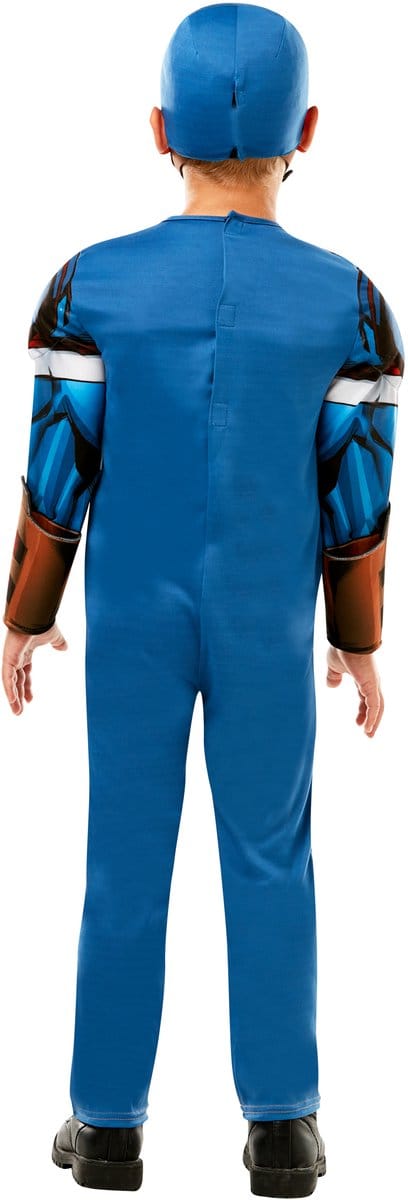 Captain America Verkleedset Kinderkostuum - Rubies - Maat 7-8 Jaar