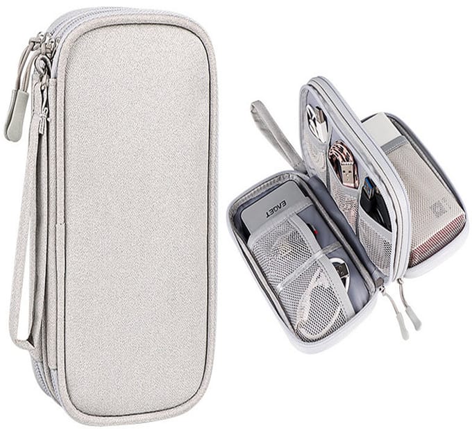 Elektronica Accessoires Organizer-Compact Grootte-Waterdicht-Grijs