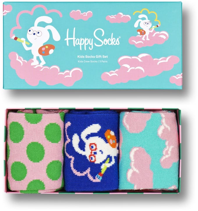 Happy Socks - 3-Pack Kids Over The Rainbow Socks Gift Set - Kinderen - Autres