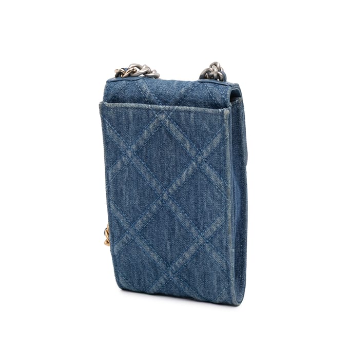 Denim Gequiltte Schoudertas