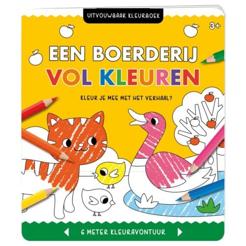 Uitvouwbaar Kleurboek - Een Boerderij Vol Kleuren - Interstat